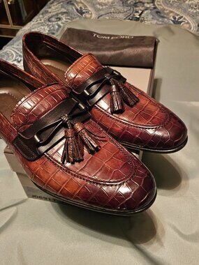 Tom Ford | Shoes | Tom Ford Mens Brown Woven Loafers | Poshmark display picture 1